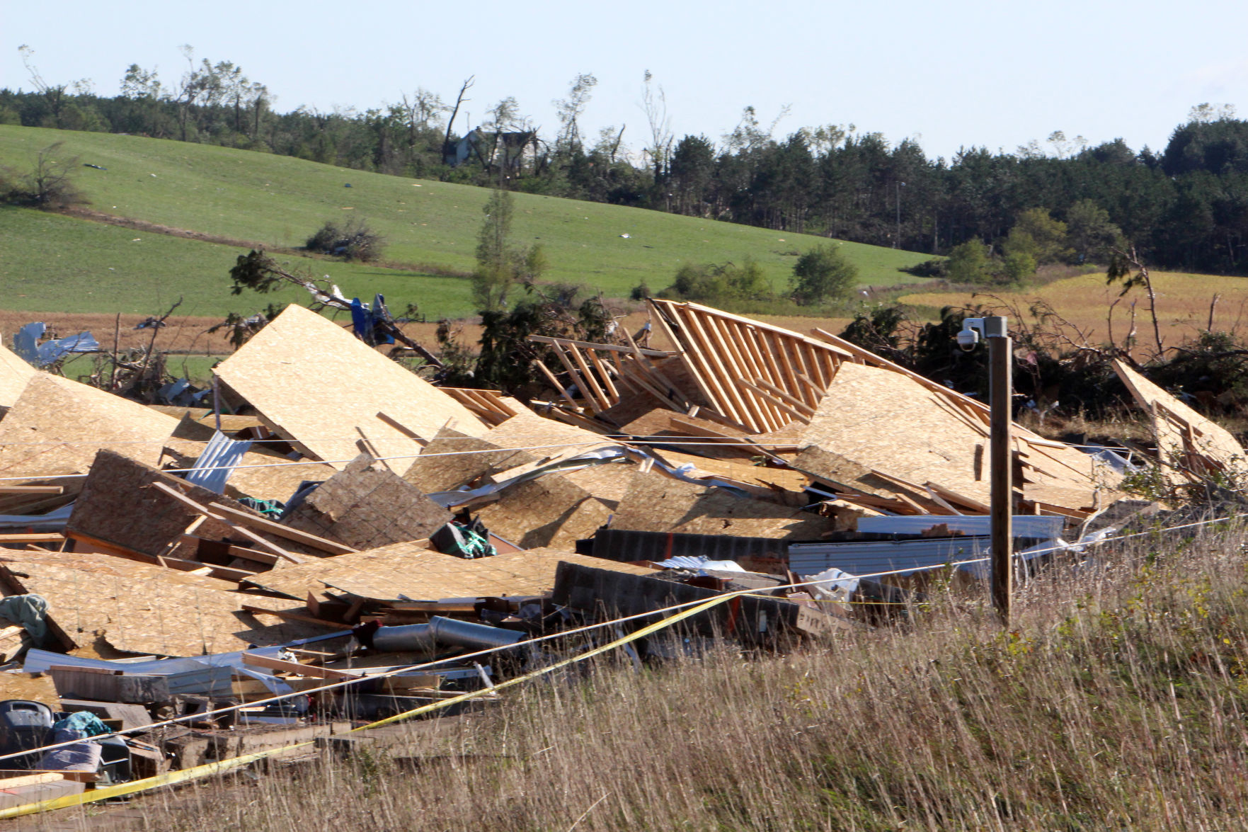 Tornado damage in near Wheaton/Elk Mound 9-25